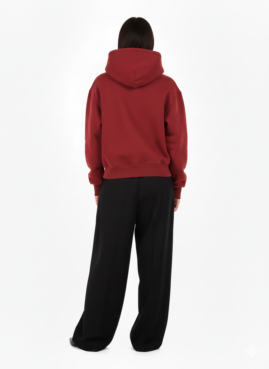 Premium Burgundy with Flame Embroidery